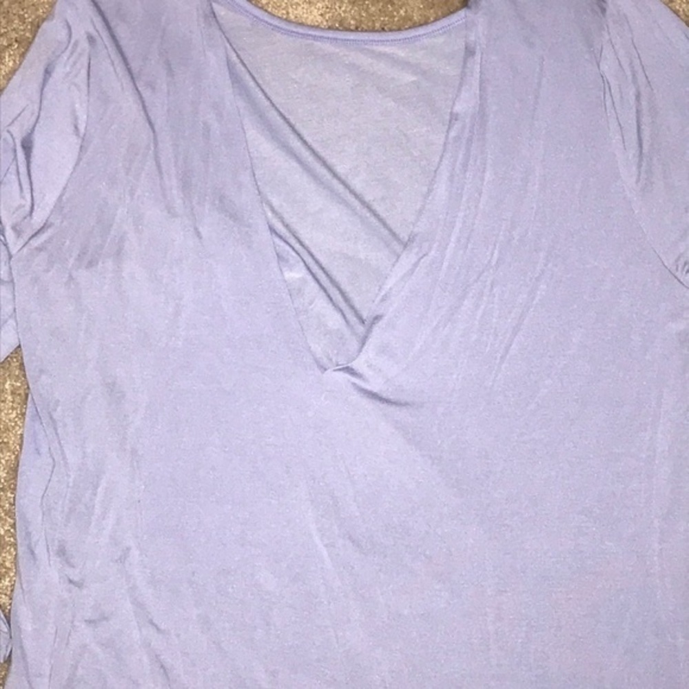 🆕 VS Pink  Open Back periwinkle Blue Long Sleeve - Picture 6 of 9